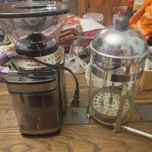 Coffee Grinder and French Press